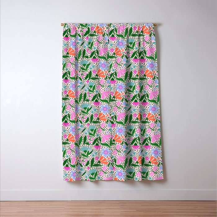 Summery Bright Floral  Window Curtain Gallery Image 3