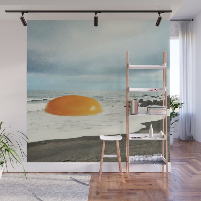 Beach Egg - Sunny side up breakfast Wall Mural Gallery Image 1