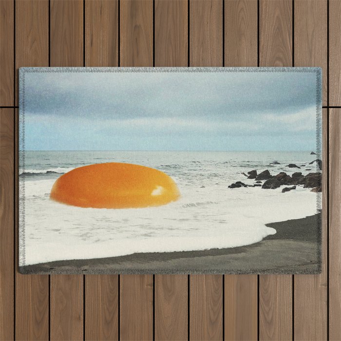 Beach Egg - Sunny side up breakfast Outdoor Rug Gallery Image 1