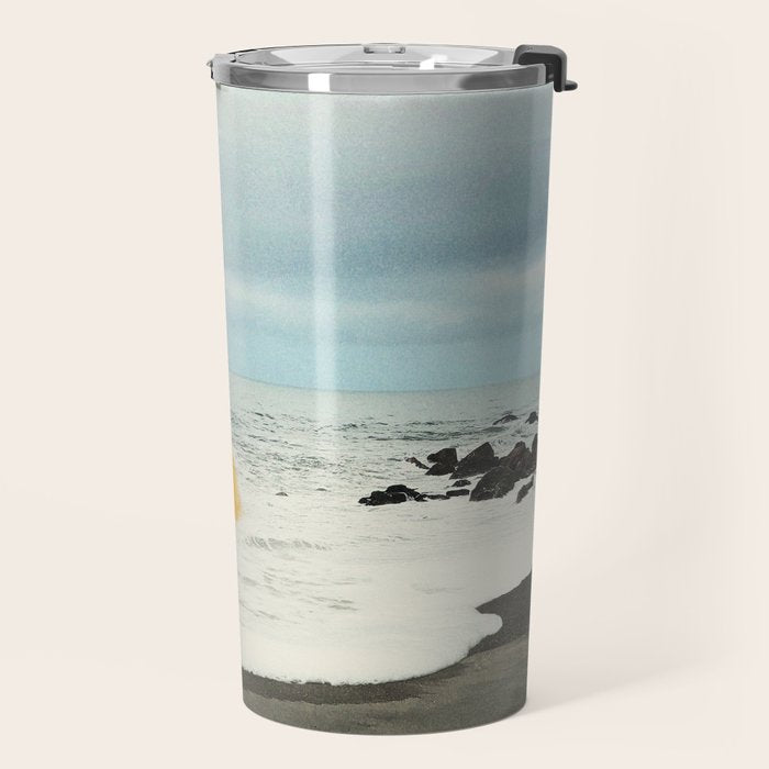 Beach Egg - Sunny side up breakfast Travel Mug Gallery Image 2