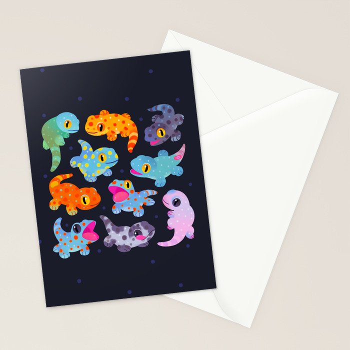 Tokay gecko - dark Stationery Card Gallery Image 2