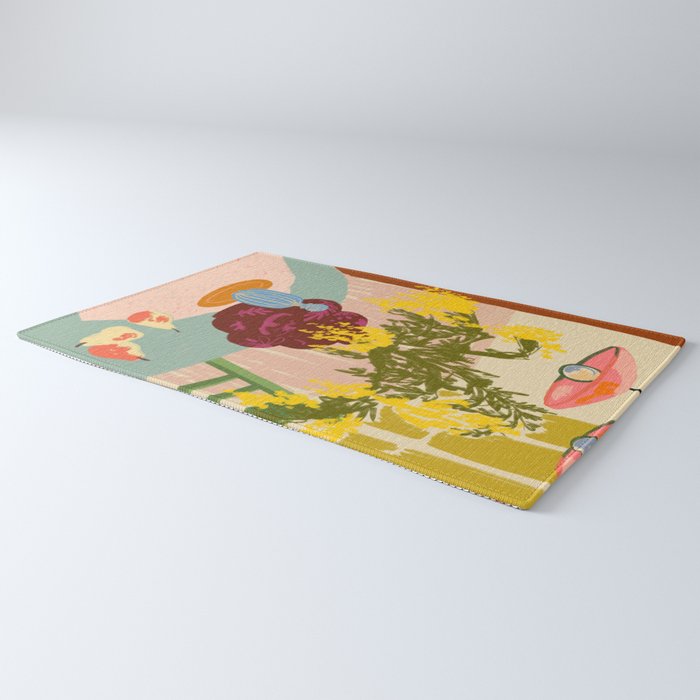 MIMOSAS STILL LIFE Rug Gallery Image 3