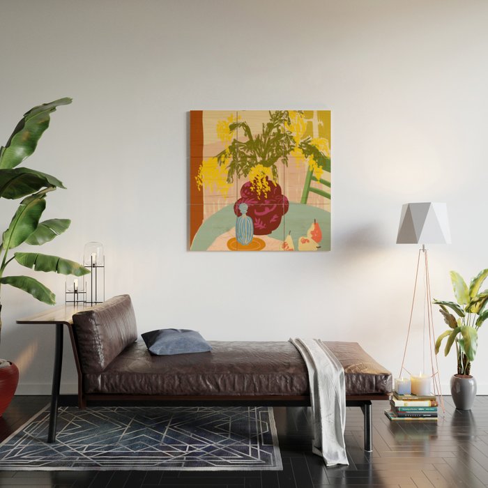MIMOSAS STILL LIFE Wood Wall Art Gallery Image 2