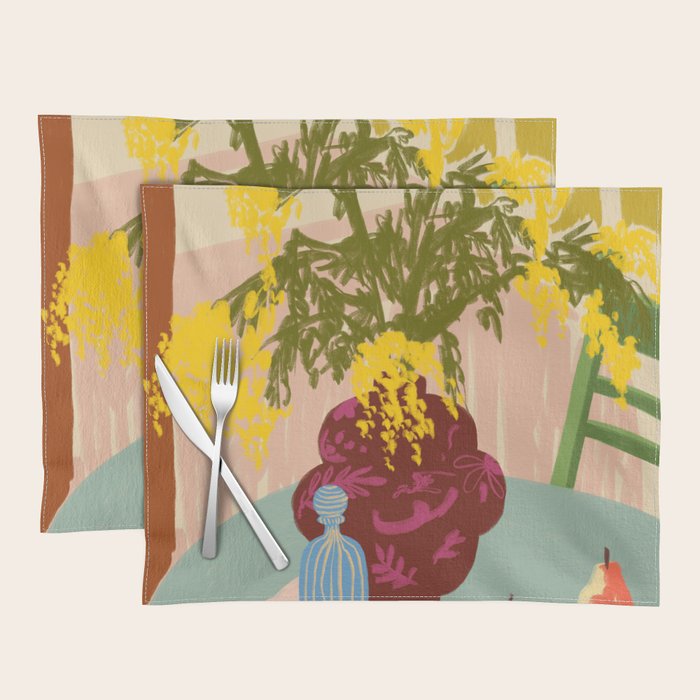 MIMOSAS STILL LIFE Placemat Gallery Image 1