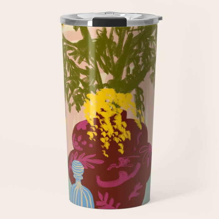 MIMOSAS STILL LIFE Travel Mug Gallery Image 1