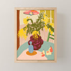 MIMOSAS STILL LIFE Mini Art Print Gallery Image 1