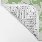 Floral Pattern: Forest Green Edition Bath Mat Gallery Image 2