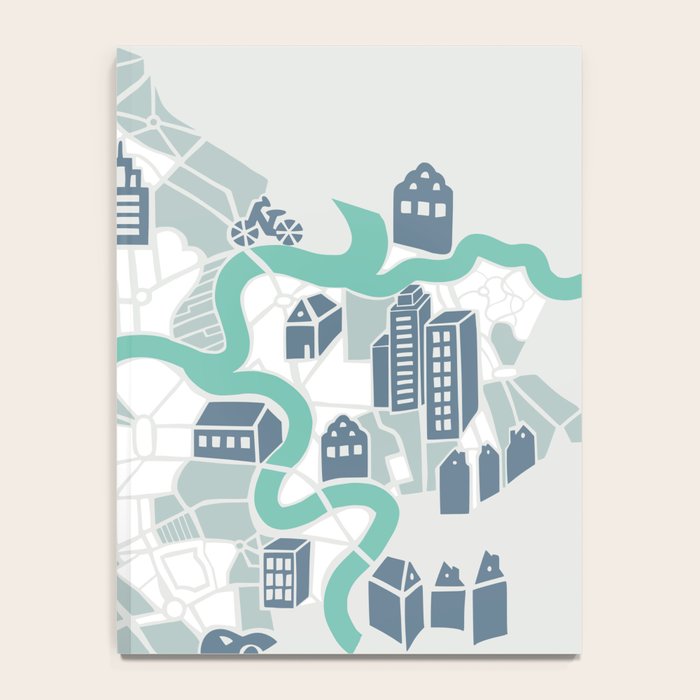 ma ville mon amour; City life collection soft grey  Notebook Gallery Image 4