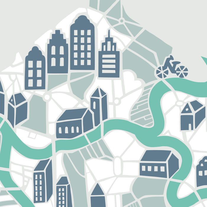 ma ville mon amour; City life collection soft grey  Coffee Mug Gallery Image 2