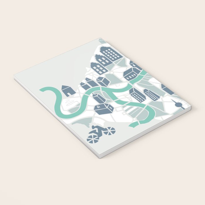 ma ville mon amour; City life collection soft grey  Notebook Gallery Image 3