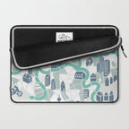 ma ville mon amour; City life collection soft grey  Laptop Sleeve Gallery Image 2