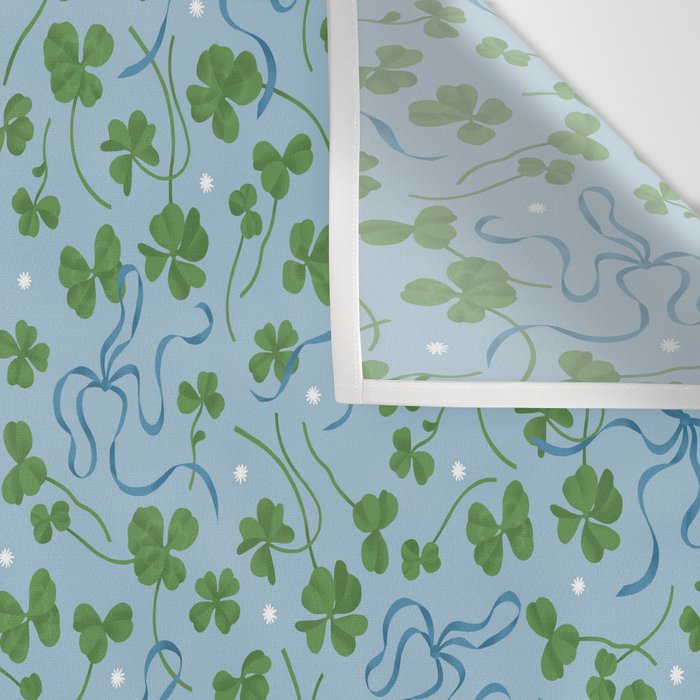 Clover Ribbon Wall Tapestry Gallery Image 3