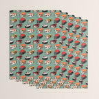 Sushi English Bulldog Wrapping Paper Gallery Image 3