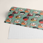 Sushi English Bulldog Wrapping Paper Gallery Image 2
