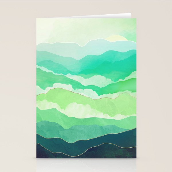 Emerald Spring Stationery Card Gallery Image 2