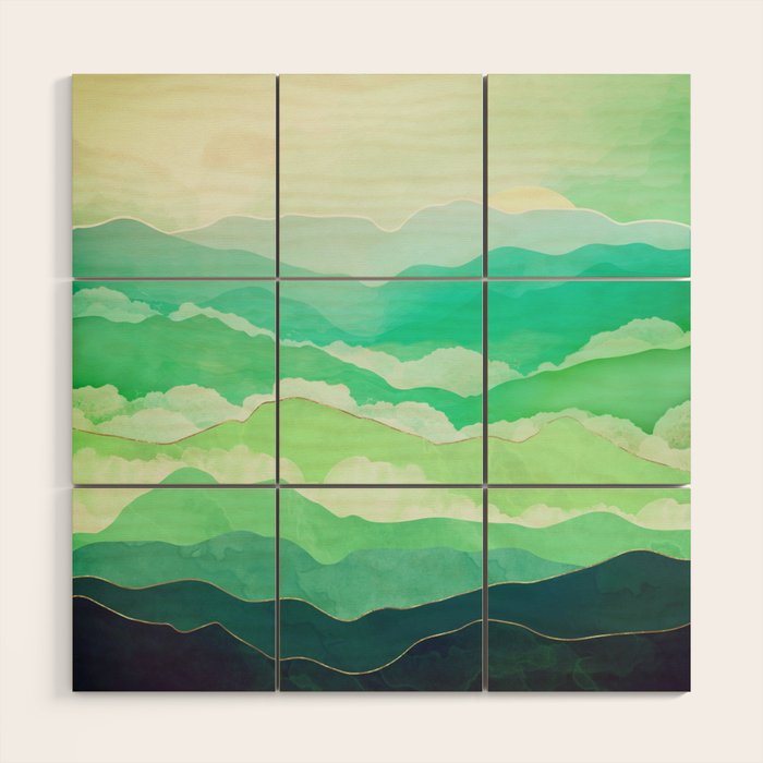 Emerald Spring Wood Wall Art Gallery Image 1