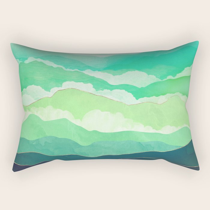 Emerald Spring Rectangular Pillow Gallery Image 2