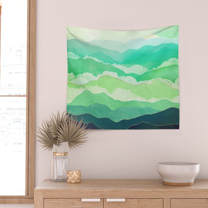 Emerald Spring Wall Tapestry Gallery Image 2