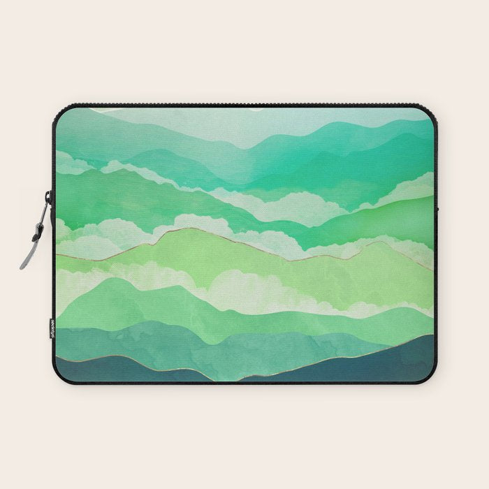 Emerald Spring Laptop Sleeve Gallery Image 1