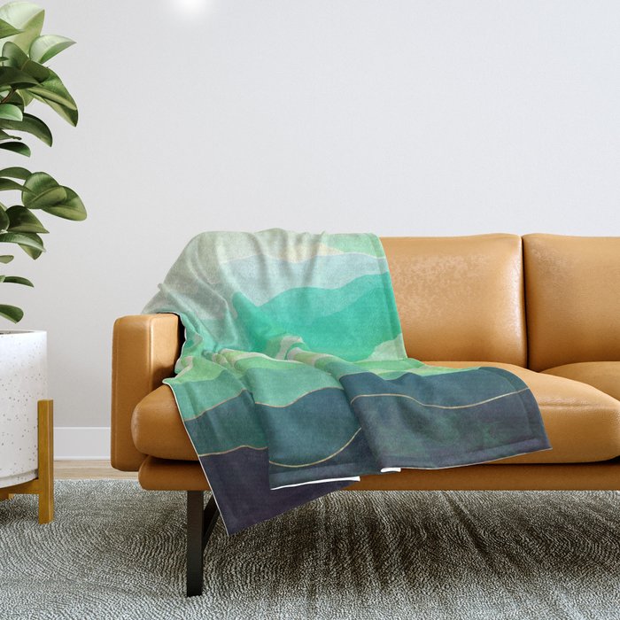 Emerald Spring Throw Blanket Gallery Image 1