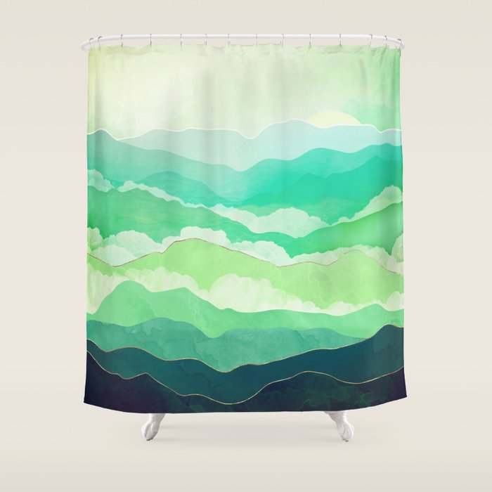 Emerald Spring Shower Curtain Gallery Image 1