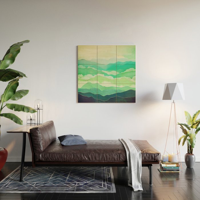 Emerald Spring Wood Wall Art Gallery Image 2