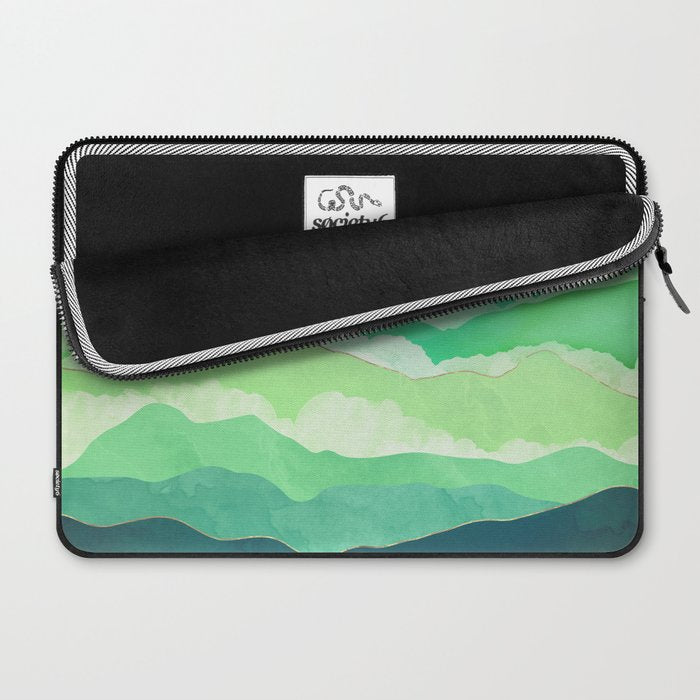 Emerald Spring Laptop Sleeve Gallery Image 2