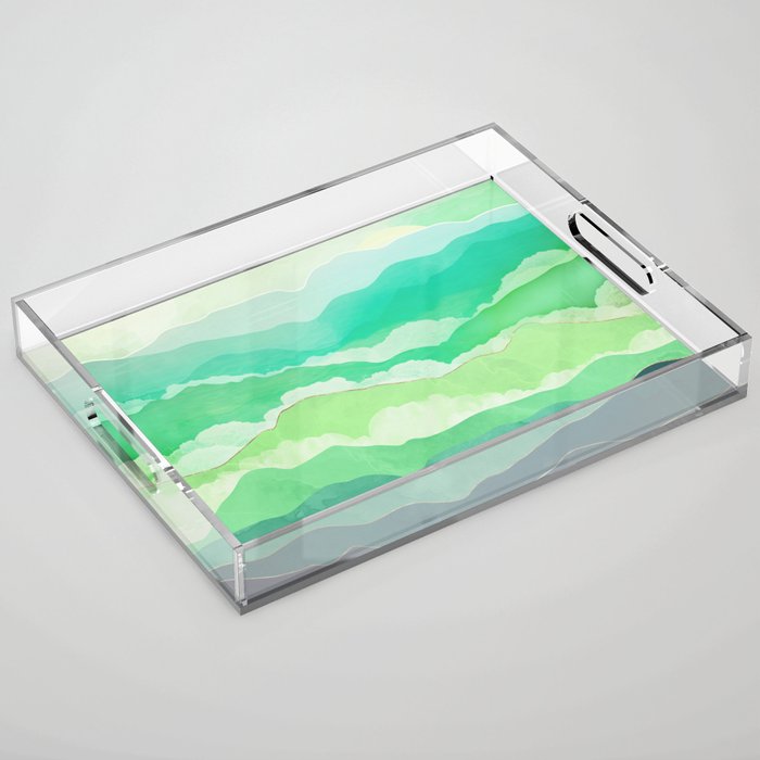 Emerald Spring Acrylic Tray Gallery Image 1