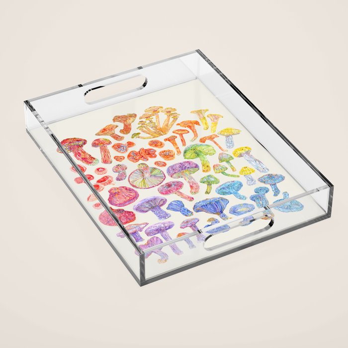 Wild Mushroom Rainbow - Neutral Acrylic Tray Gallery Image 1