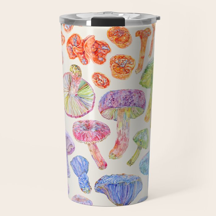 Wild Mushroom Rainbow - Neutral Travel Mug Gallery Image 1