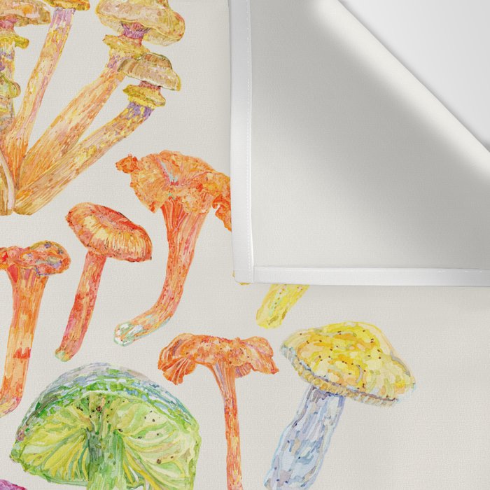 Wild Mushroom Rainbow - Neutral Wall Tapestry Gallery Image 3