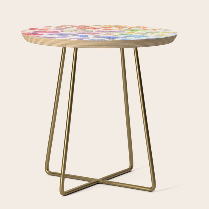 Wild Mushroom Rainbow - Neutral Side Table Gallery Image 1