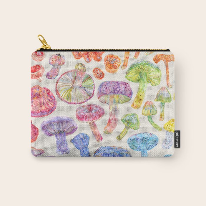 Wild Mushroom Rainbow - Neutral Carry All Pouch Gallery Image 1
