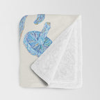 Wild Mushroom Rainbow - Neutral Throw Blanket Gallery Image 3