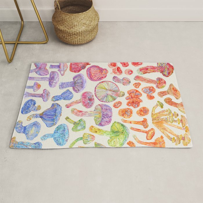 Wild Mushroom Rainbow - Neutral Rug Gallery Image 1