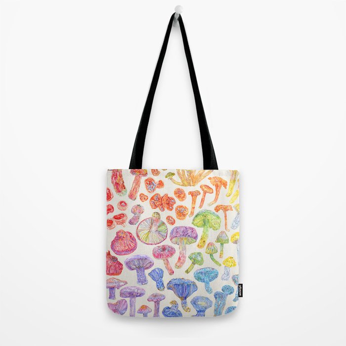 Wild Mushroom Rainbow - Neutral Tote Bag Gallery Image 2