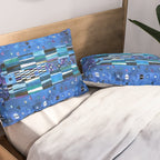 Gustav Klimt Stoclet Frieze, Blue Pillow Sham Gallery Image 2