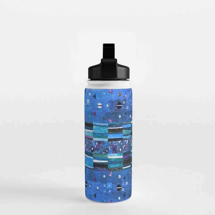 Gustav Klimt Stoclet Frieze, Blue Water Bottle Gallery Image 2