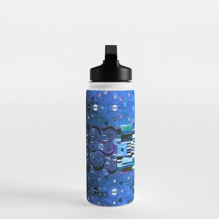 Gustav Klimt Stoclet Frieze, Blue Water Bottle Gallery Image 3