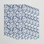 Ocean Floor Nautical Shells Navy Blue Wrapping Paper Gallery Image 3