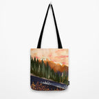 Mountain Dusk Tote Bag Gallery Image 2