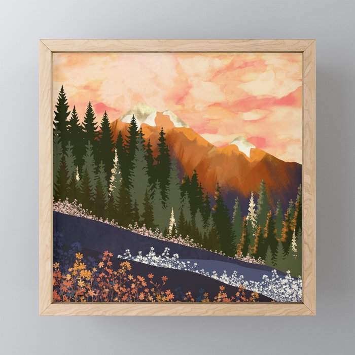 Mountain Dusk Mini Art Print Gallery Image 1