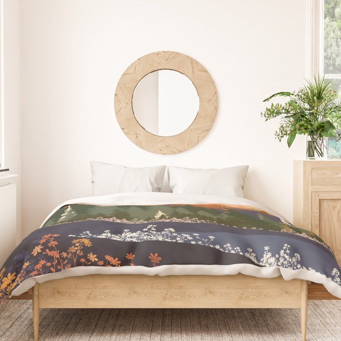 Mountain Dusk Duvet Cover Gallery Image 3