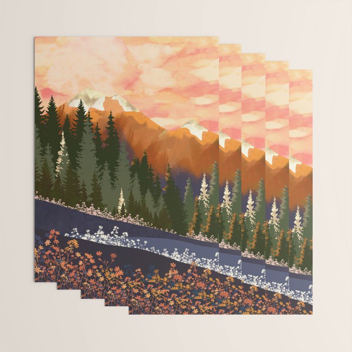 Mountain Dusk Wrapping Paper Gallery Image 3