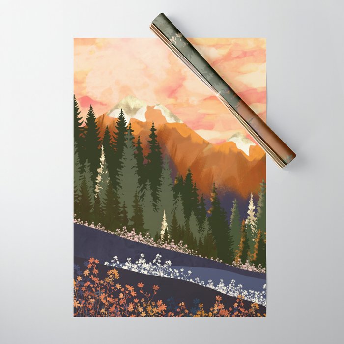 Mountain Dusk Wrapping Paper Gallery Image 1