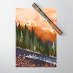 Mountain Dusk Wrapping Paper Gallery Image 1