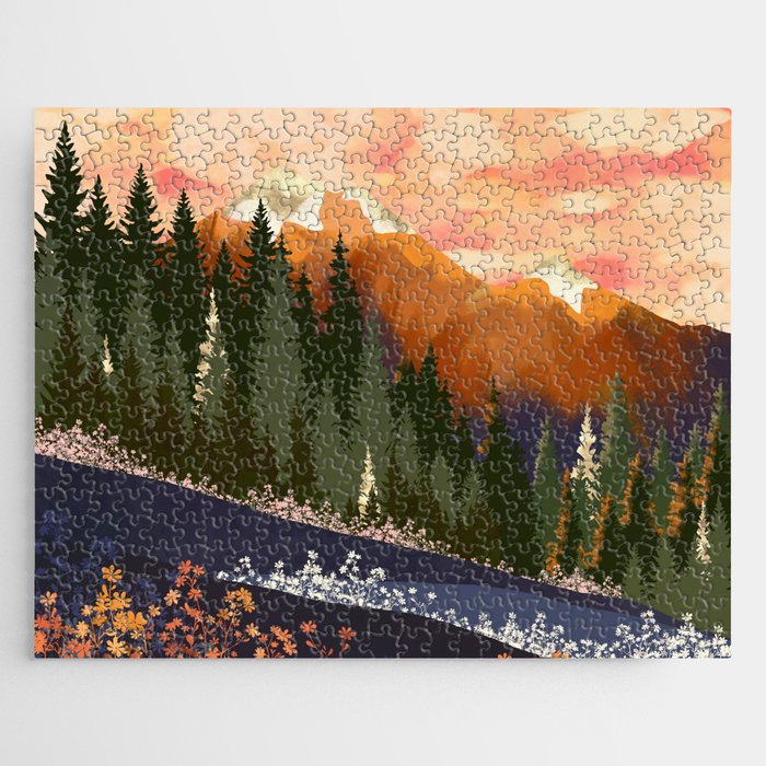 Mountain Dusk Jigsaw Puzzle Gallery Image 1