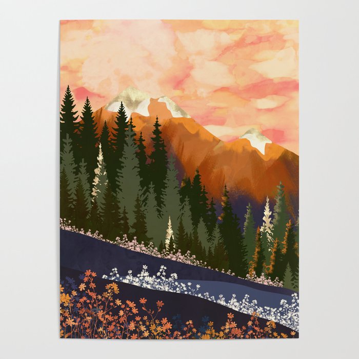 Mountain Dusk Poster Gallery Image 4