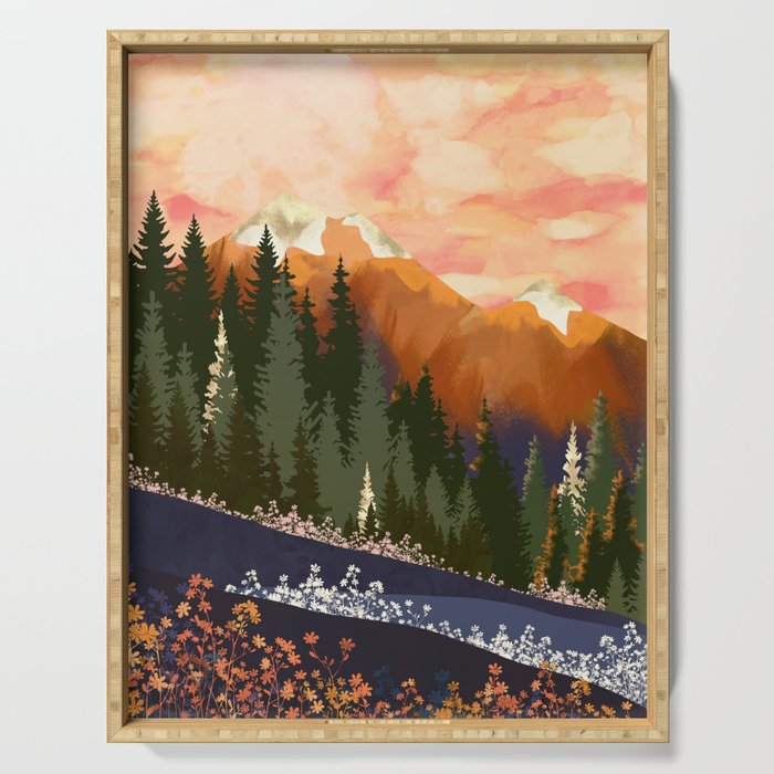 Mountain Dusk Serving Tray Gallery Image 1