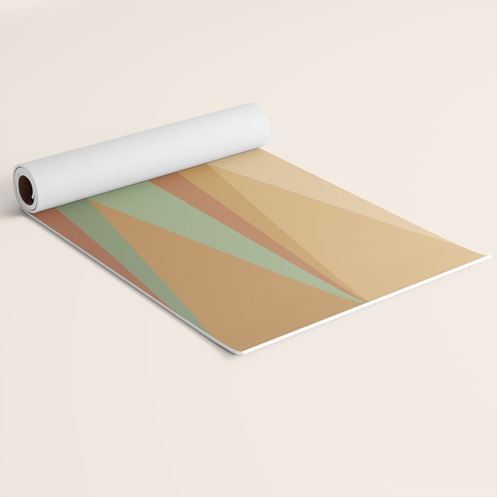 Geometric Triangles XII Earthy Rustic Yoga Mat Gallery Image 2